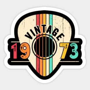 Vintage Born In 1973 Birthday Gift Sticker